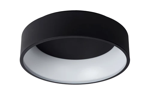 Lucide TALOWE LED - Flush ceiling light - Ø 45,5 cm - LED Dim. - 1x30W 3000K - Black - turned off